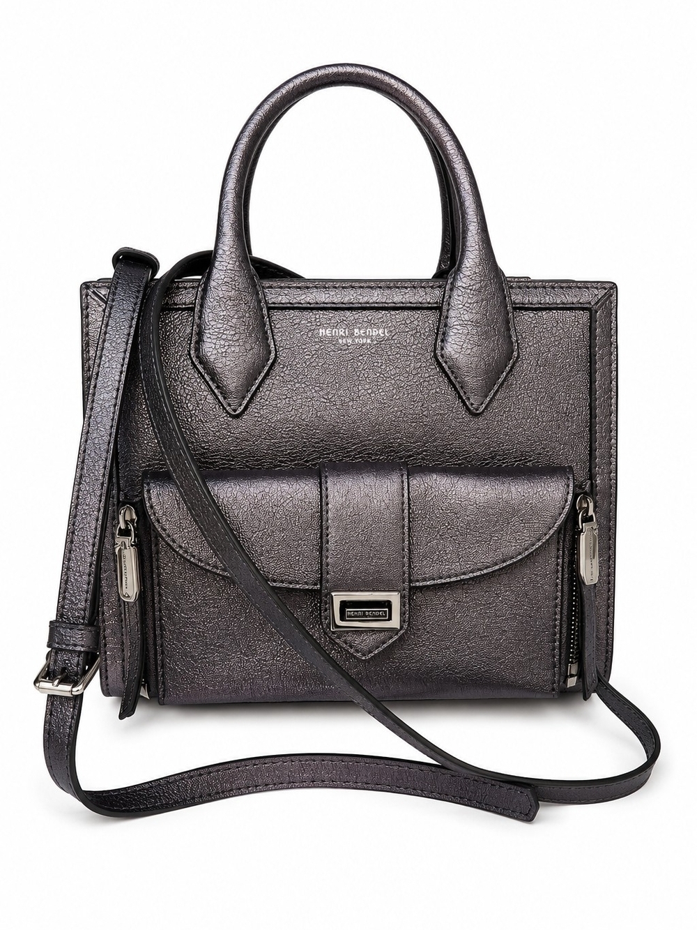 Henri Bendel Pewter Metallic Rivington - NWOT